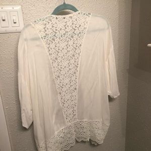 NEW White Lace Kimono